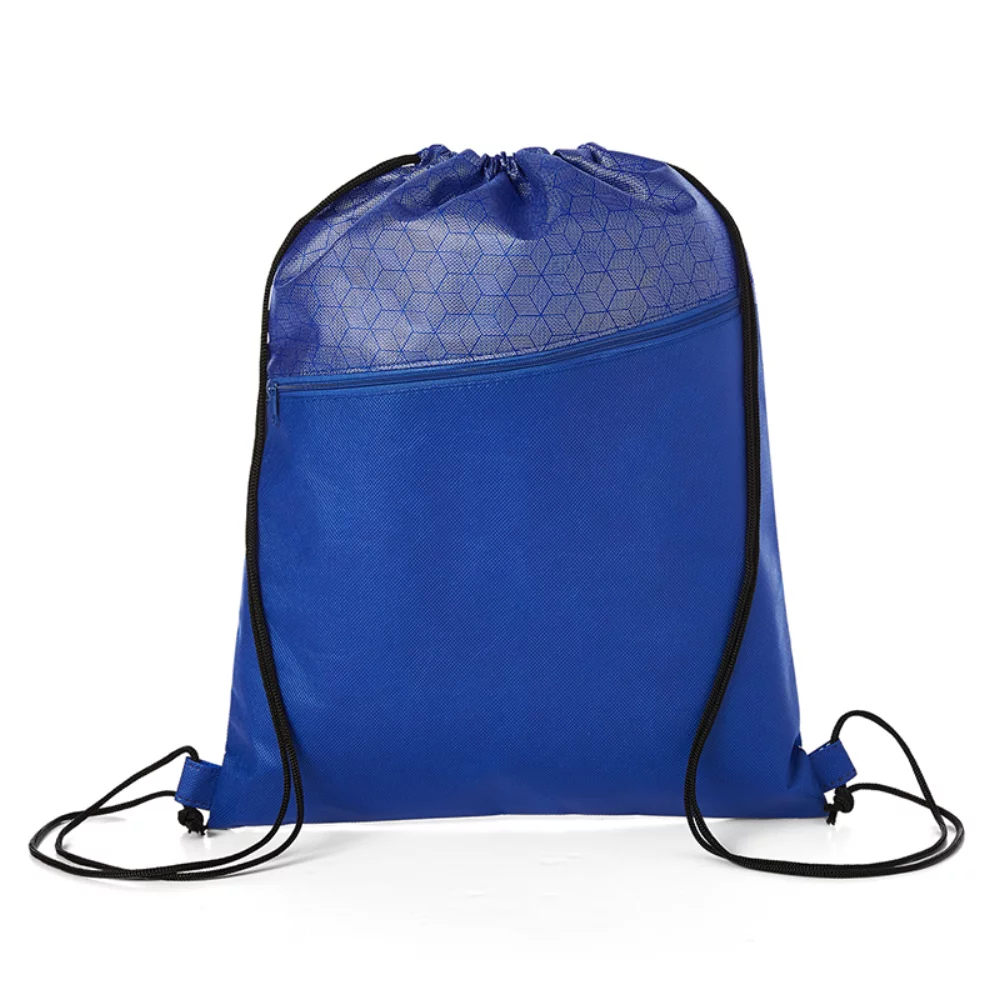 Sac à dos à cordon avec motif hexagonal
