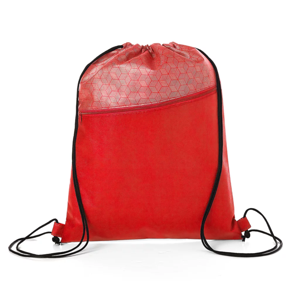Sac à dos à cordon avec motif hexagonal