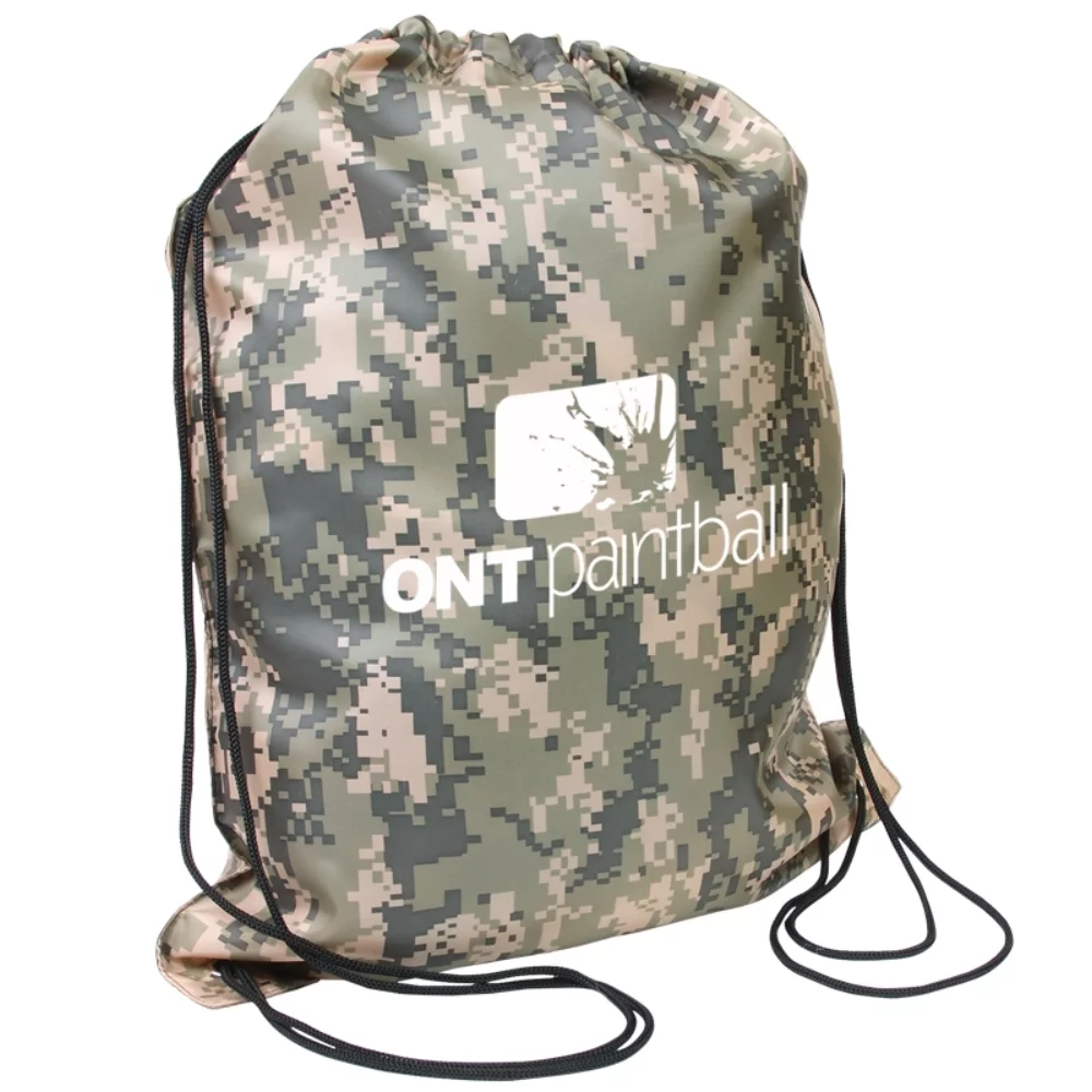 Sac à cordon de serrage camouflage numérique