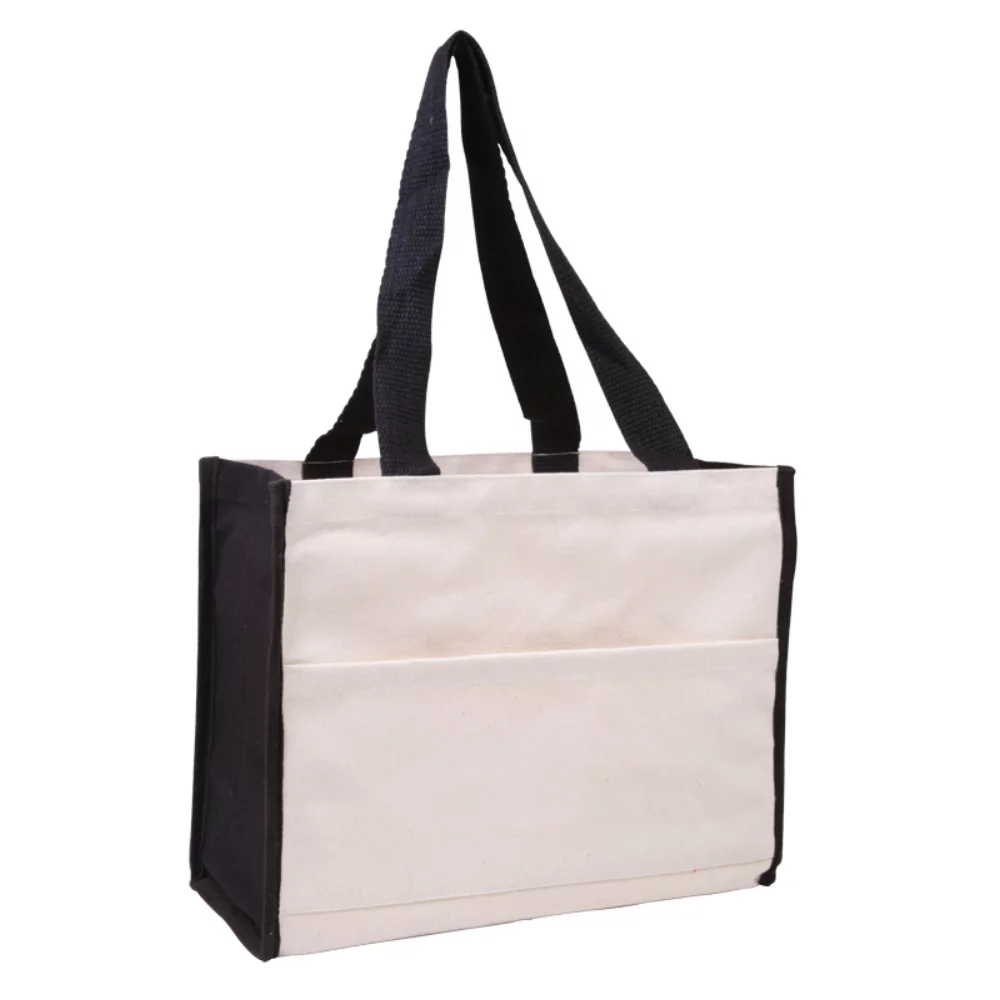 Sac fourre-tout à gousset en coton