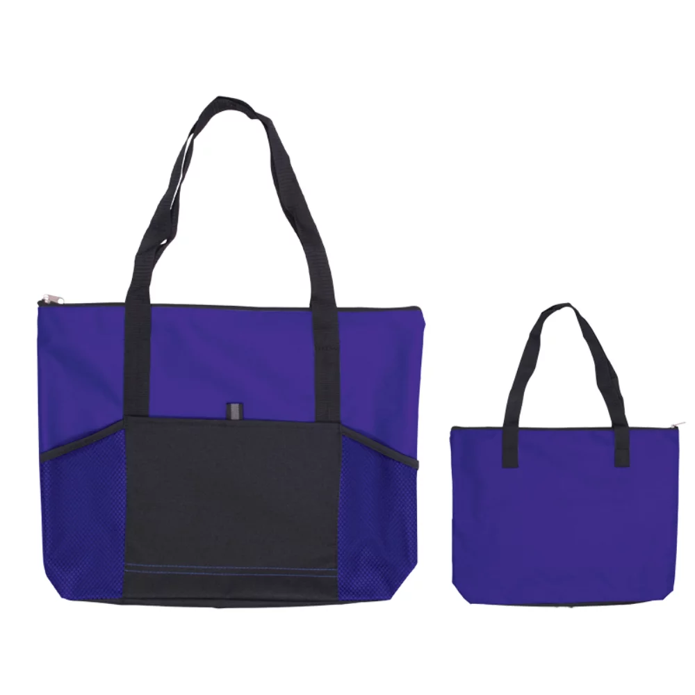 Grand sac fourre-tout pour salon professionnel avec poches avant