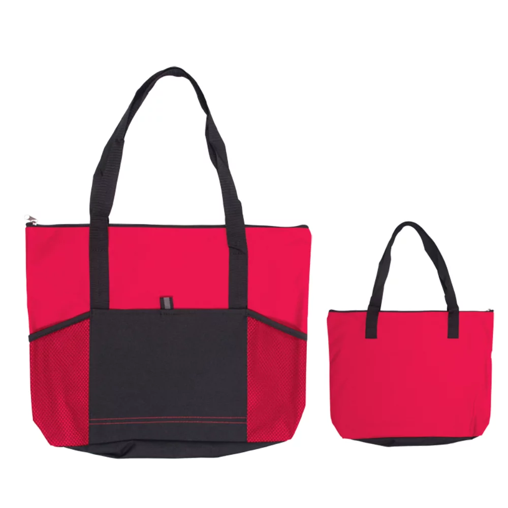 Grand sac fourre-tout pour salon professionnel avec poches avant