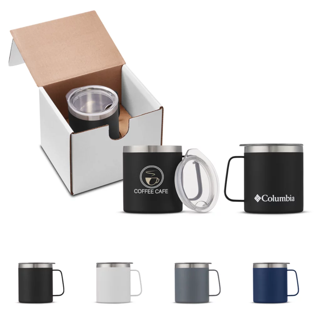 Tasse de camping Columbia® de 15 oz dans un emballage individuel
