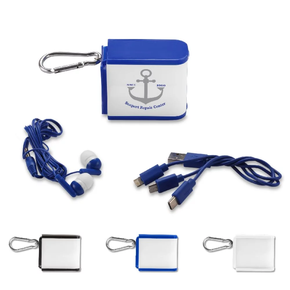 Ensemble câble de chargement USB et écouteurs