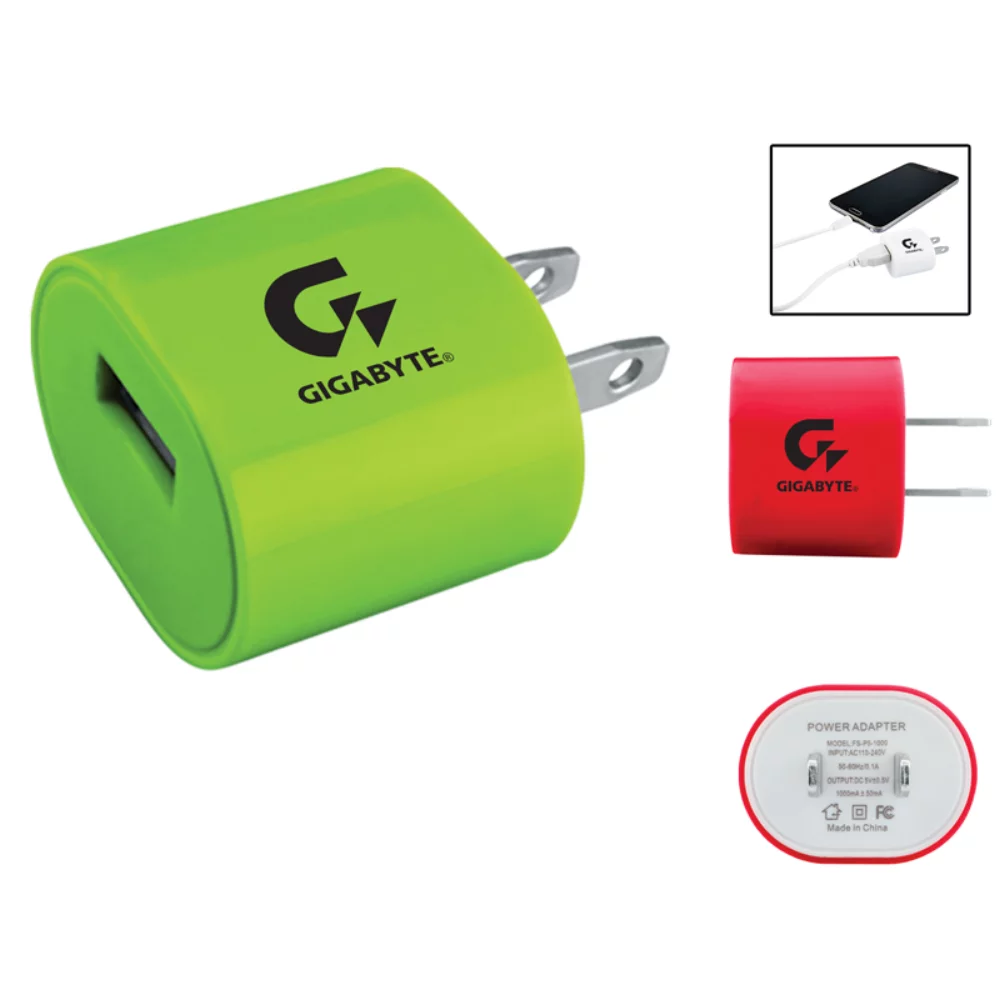 Adaptateur mural USB ovale vers AC