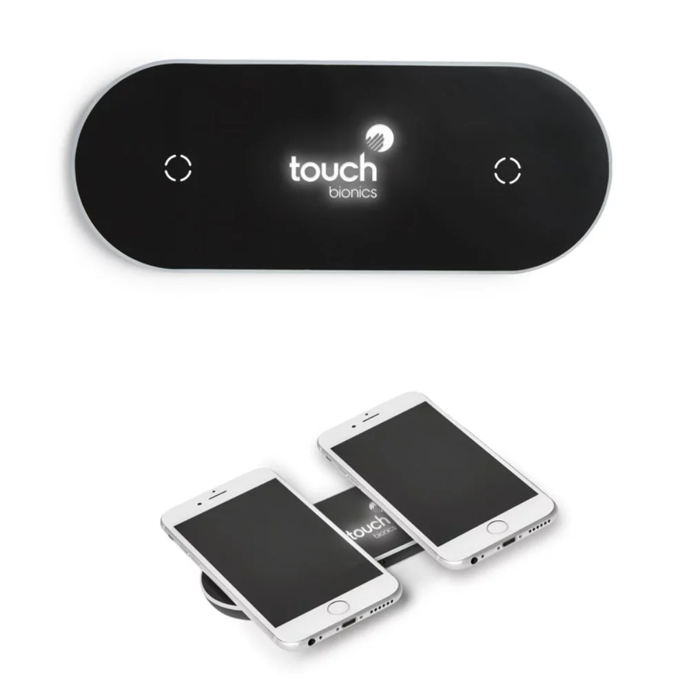 Light-Up-Your-Logo Duo Wireless Charging Pad