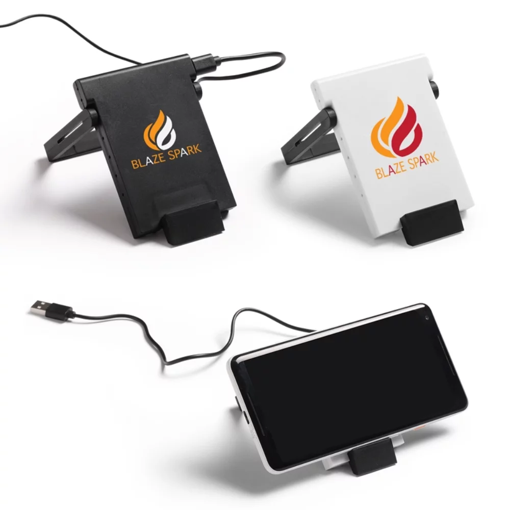 Chargeur sans fil promotionnel avec support pour téléphone