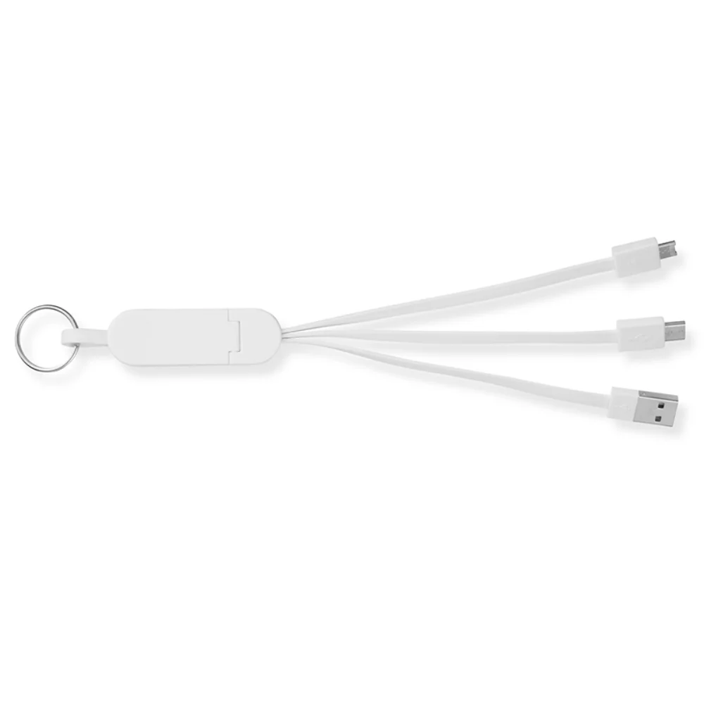 Câble de charge avec support de téléphone en mode paysage