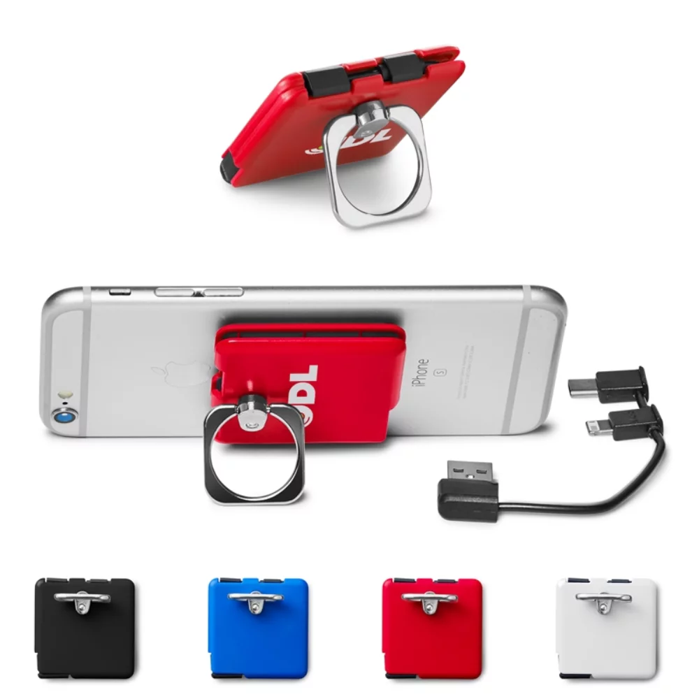 Câble de charge carré et support pour téléphone