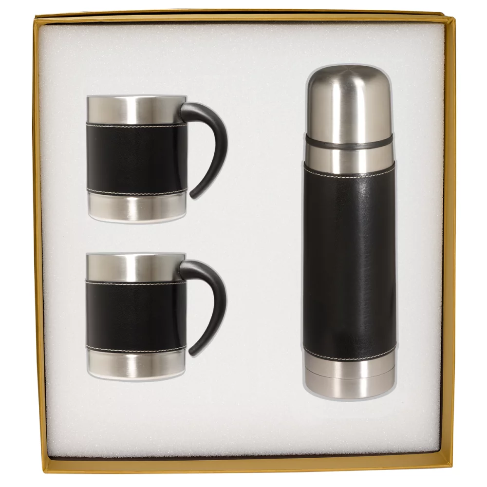 Ensemble cadeau Empire™ avec bouteille thermique et tasses à café