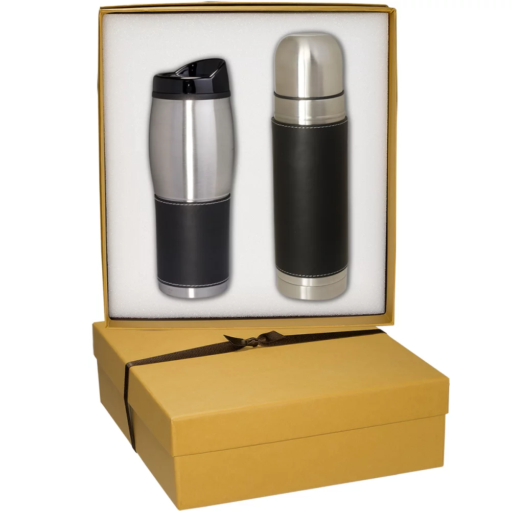 Ensemble cadeau bouteille thermique et gobelet Tuscany™