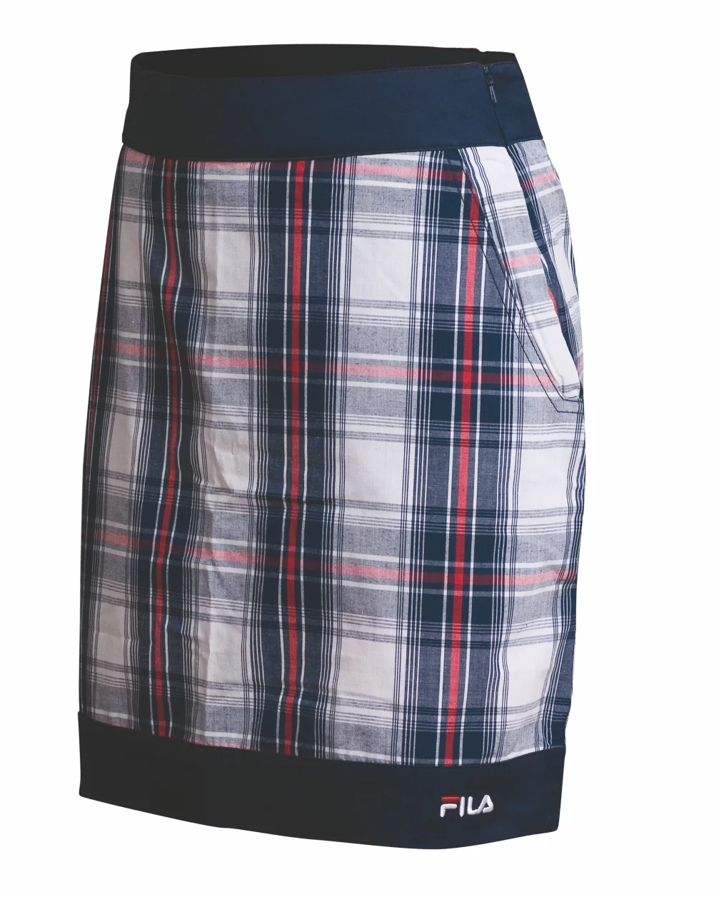Jupe-short à carreaux FILA pour femmes de la collection Geneva.