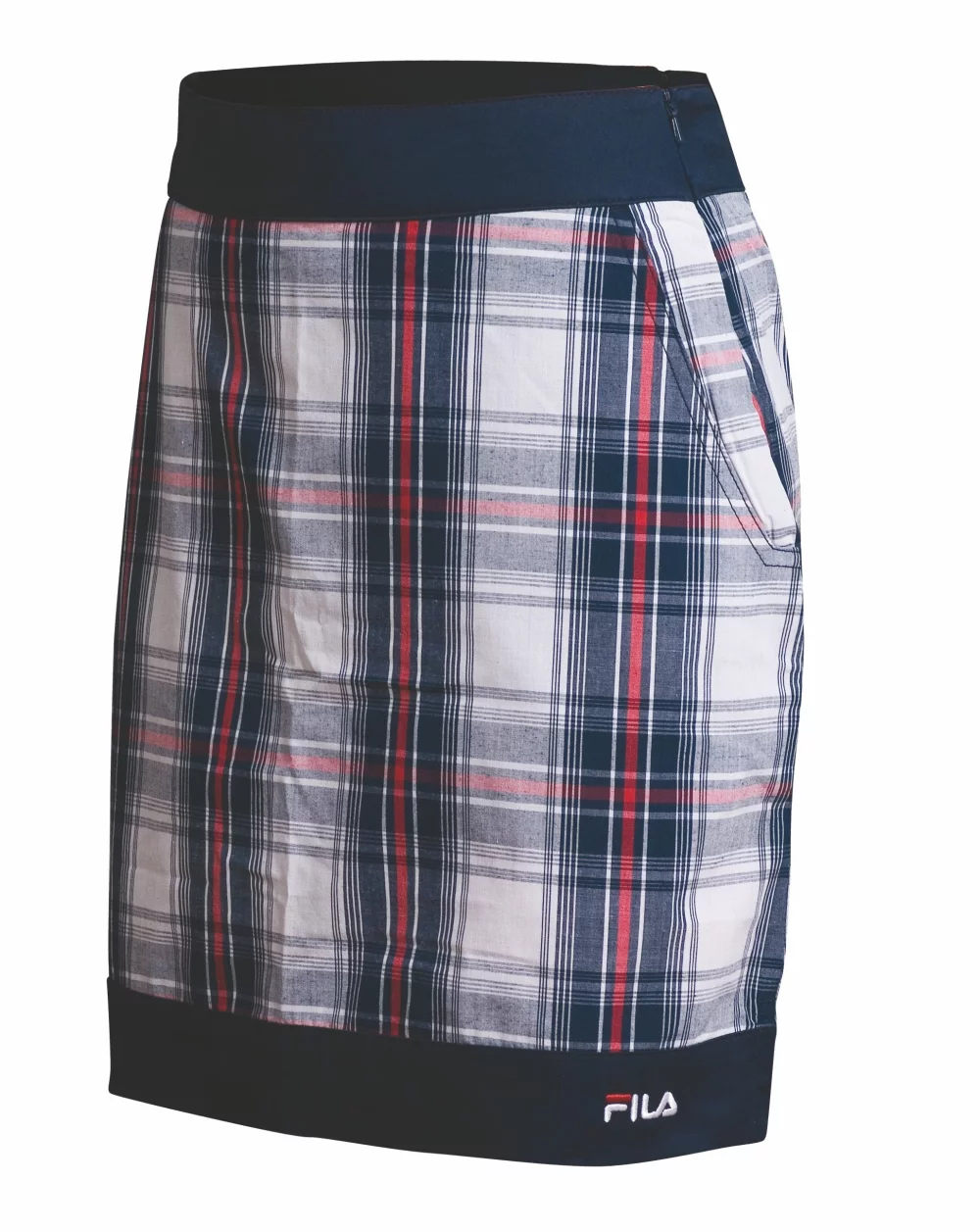Jupe-short à carreaux FILA pour femmes de la collection Geneva.