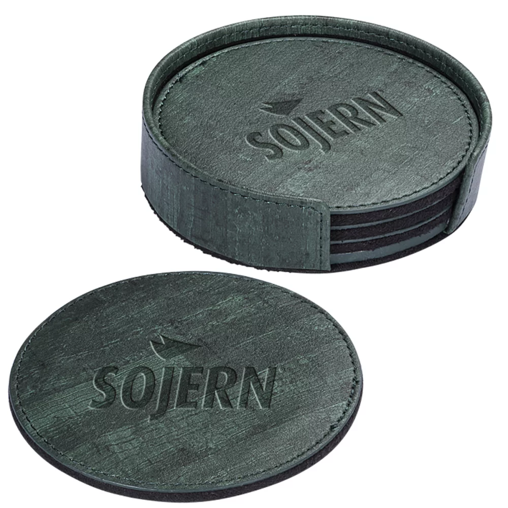 Ensemble de dessous de verre ronds en liège Casablanca™