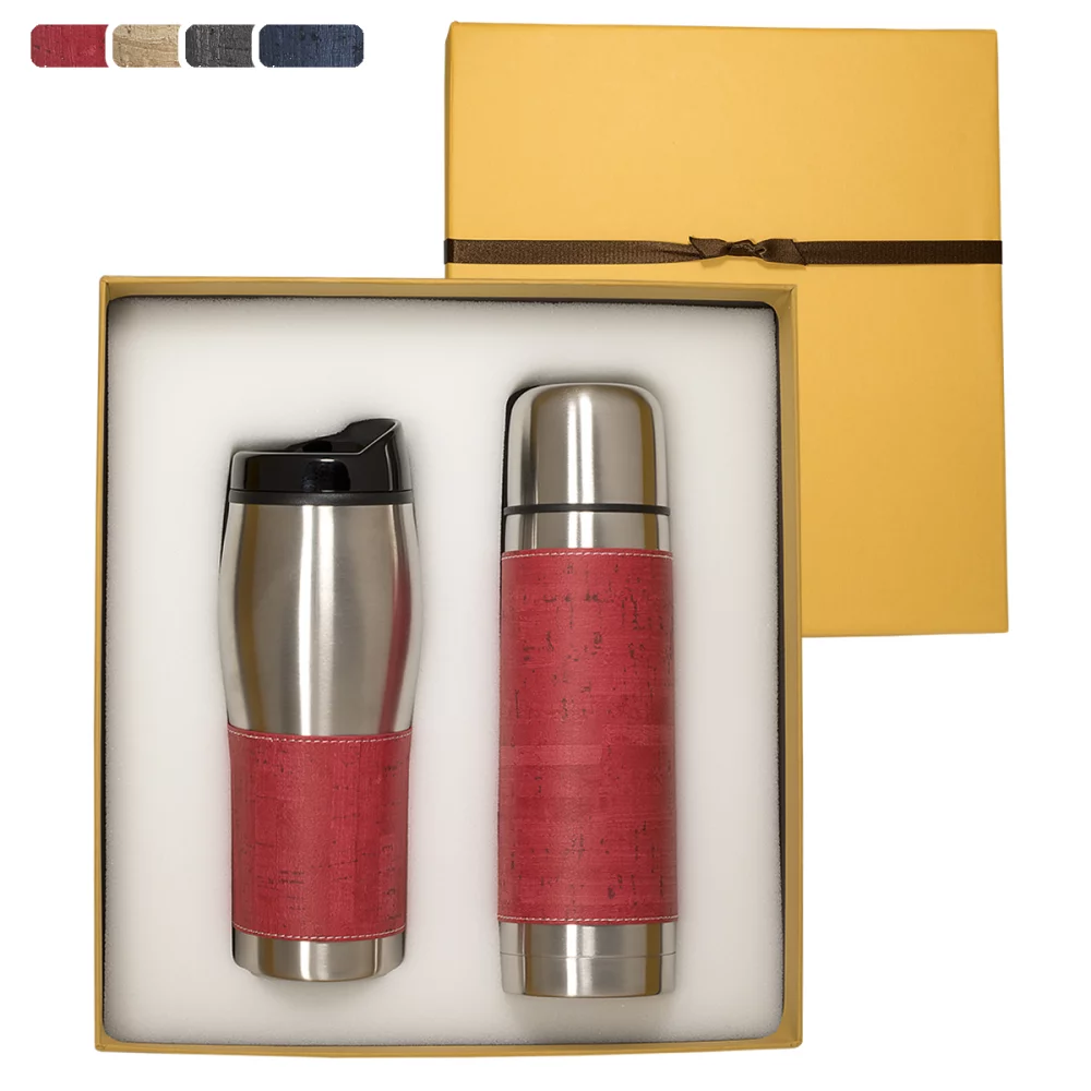 Ensemble cadeau bouteille thermique et gobelet Casablanca™
