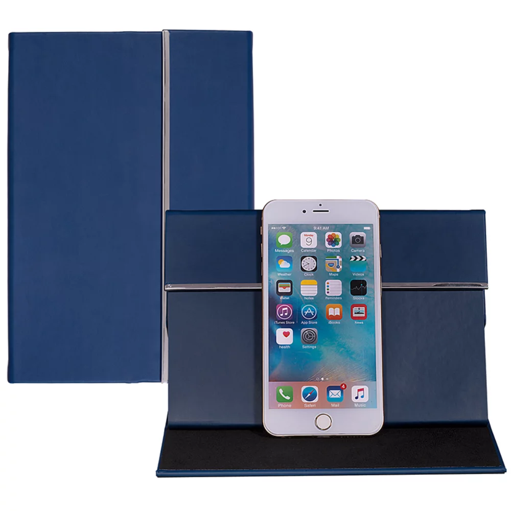 Journal Tuscany™ avec couverture support pour appareil.