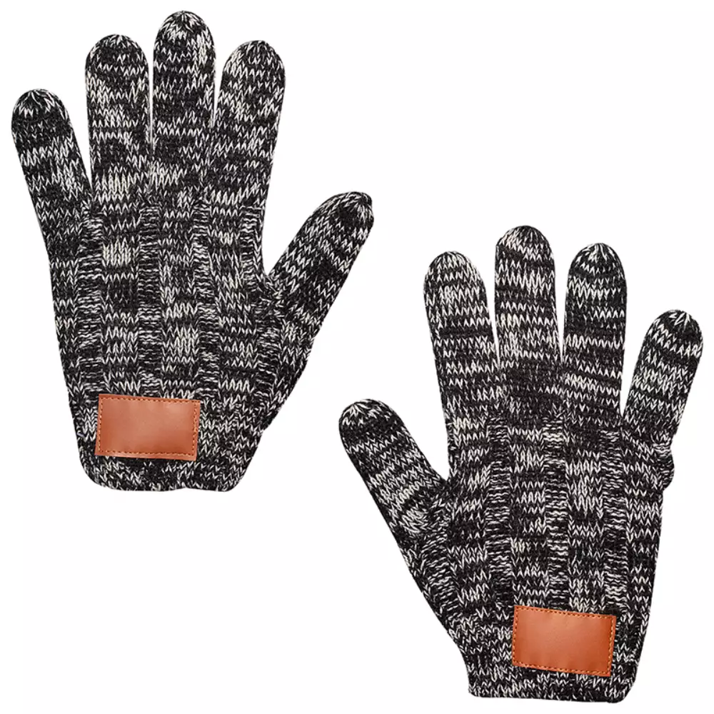 Gants tricotés chinés Leeman™
