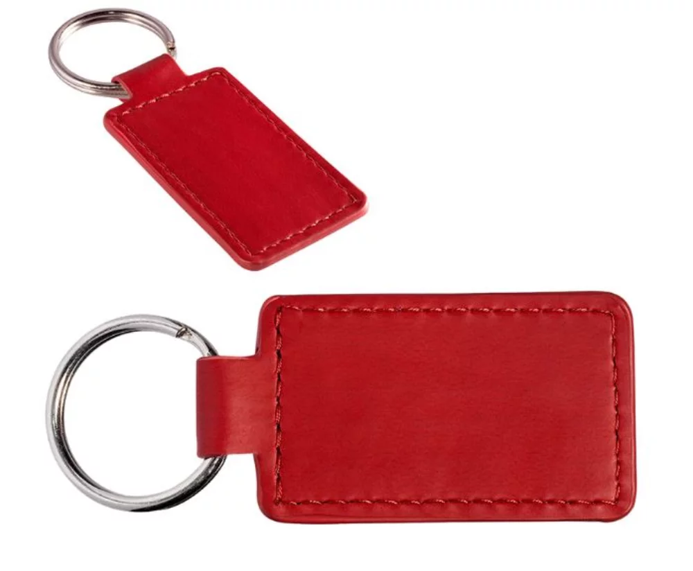 Tuscany™ PU Leather Rectangle Key Ring