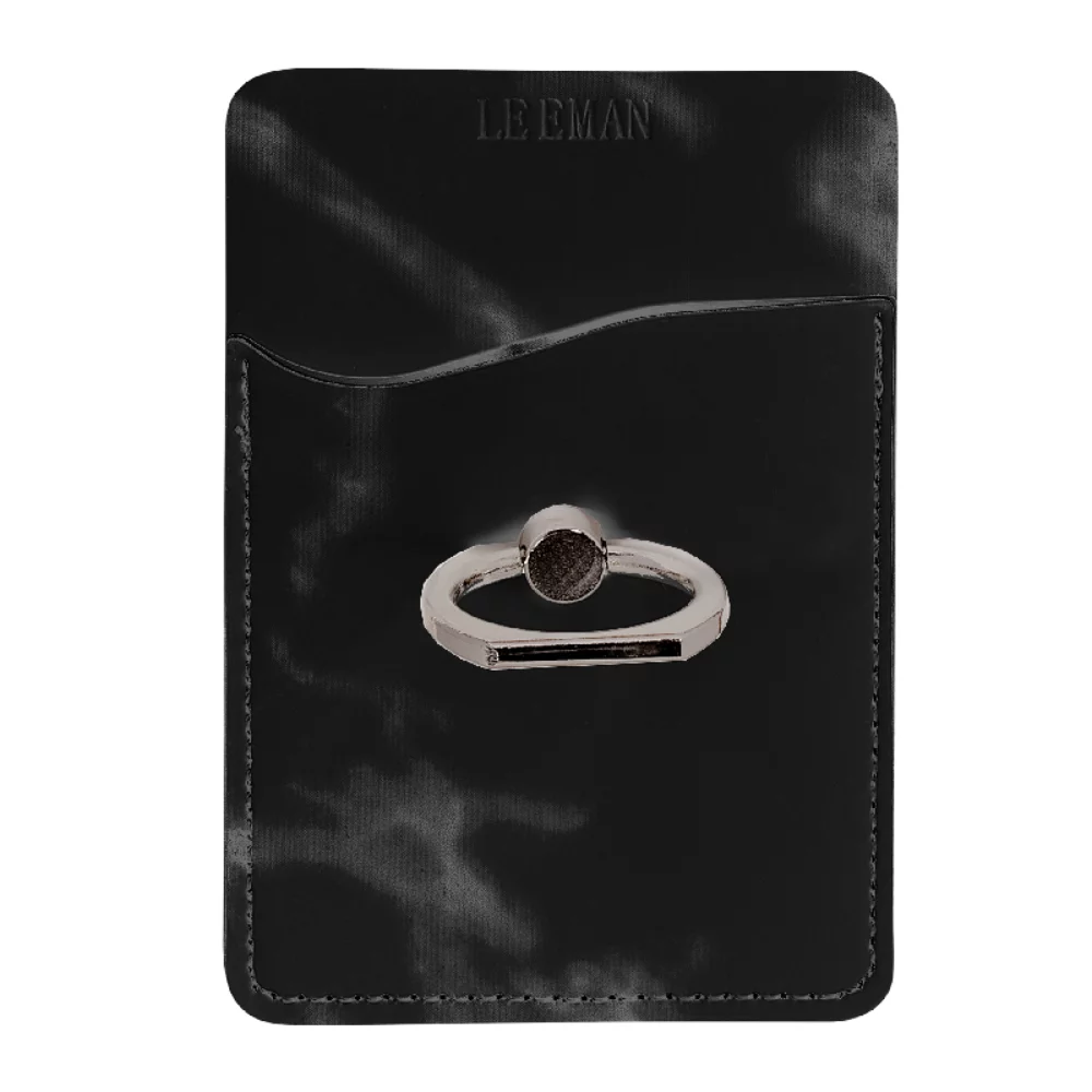 Tuscany™ Marble Card Holder w/Metal Ring Phone Stand