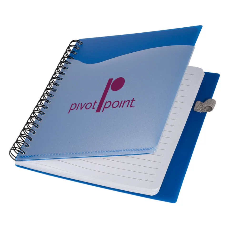 Polypro Notebook w/Clear Front Pocket