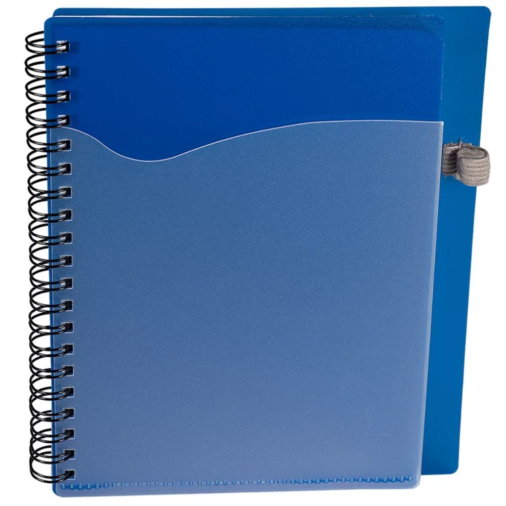 Polypro Notebook w/Clear Front Pocket