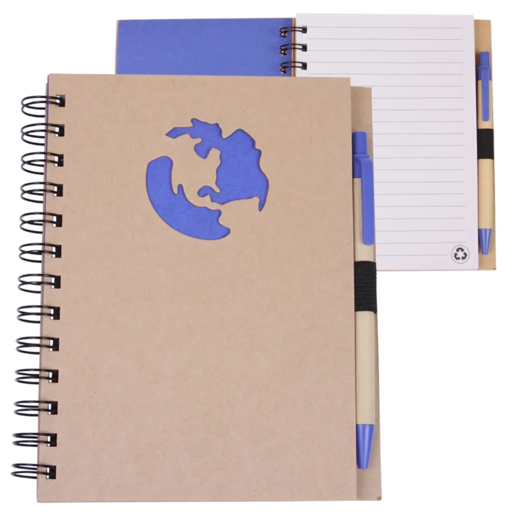 EcoShapes™ Recycled Globe Die Cut Notebook