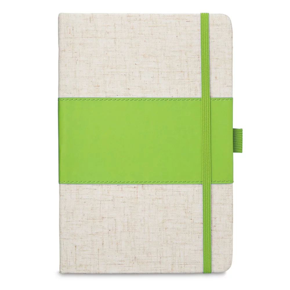 Soft Cover PU & Heathered Fabric Journal (5"x7")
