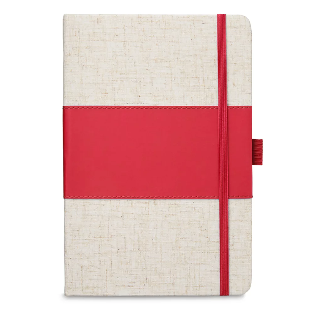 Soft Cover PU & Heathered Fabric Journal (5"x7")