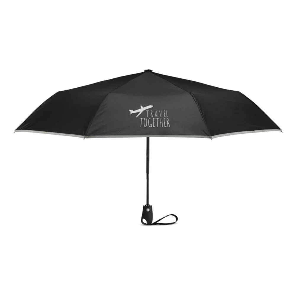 Parapluie automatique de 42" avec bordure réfléchissante.