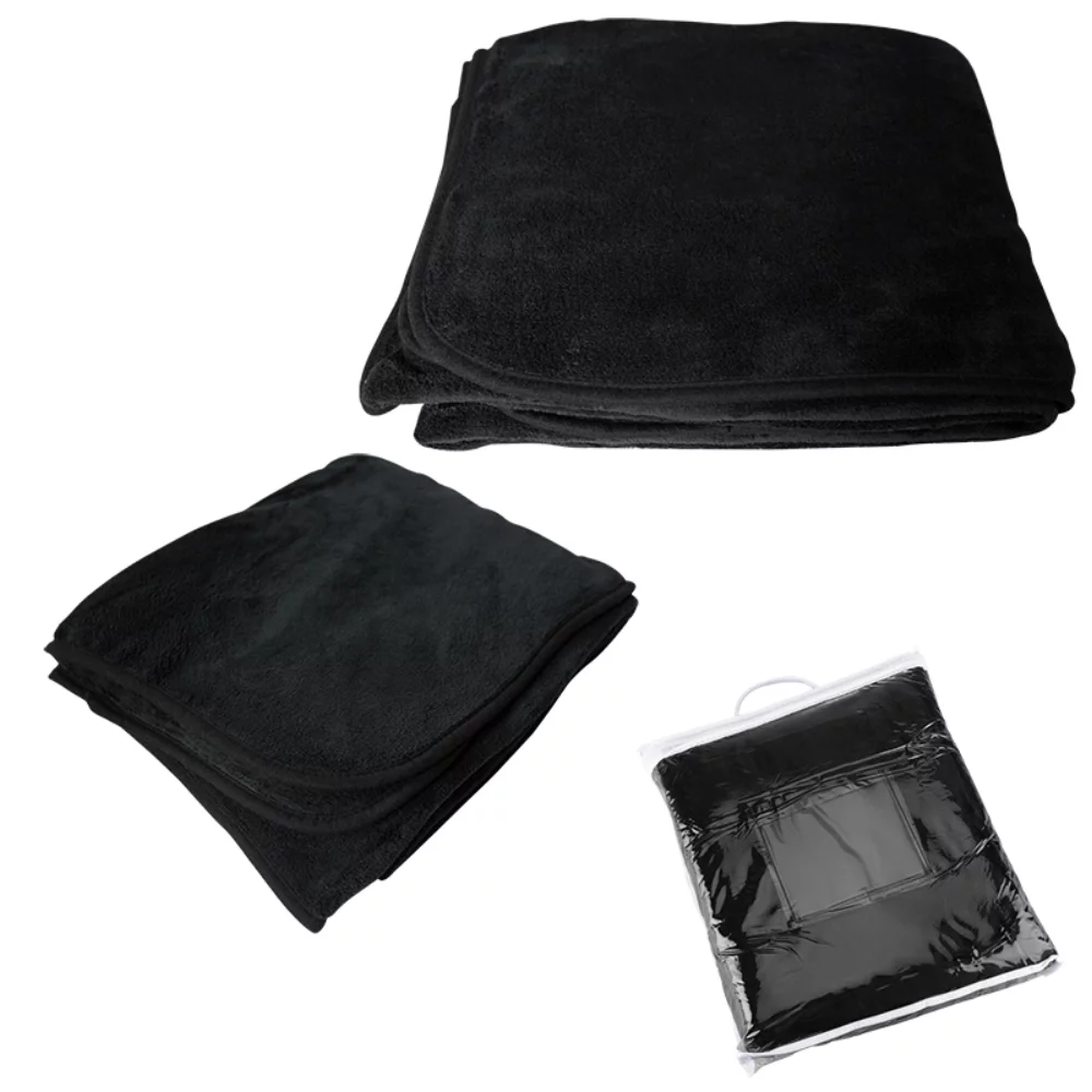 Couverture en microfibre pelucheuse.