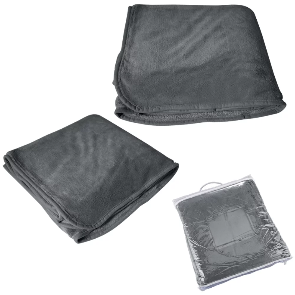 Couverture en microfibre pelucheuse.