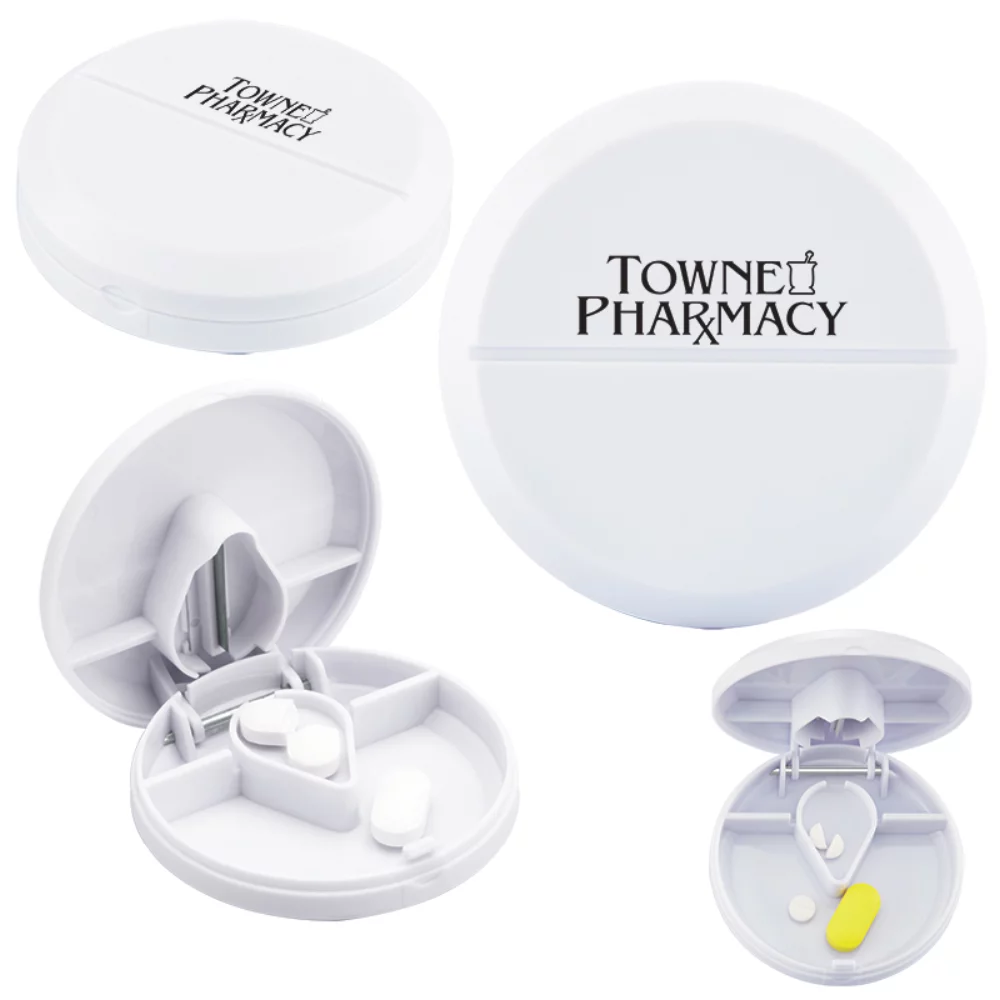 Coupe-comprimés/distributeur compact