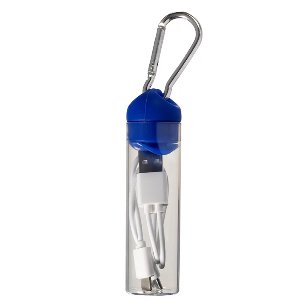 3-in-1 Charger Cable in Carabiner Storage Tube