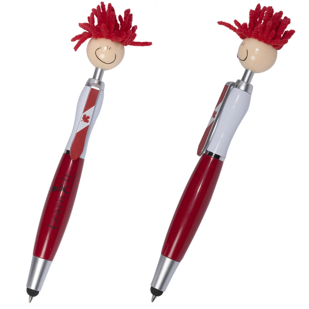 Nettoyeur d'écran MopToppers® patriotique du Canada avec stylet.