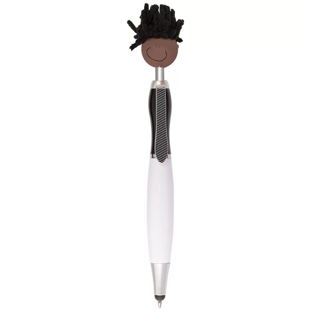Multi-Cultural MopToppers® Screen Cleaner w/Stylus Pen (Brown Skin Color)