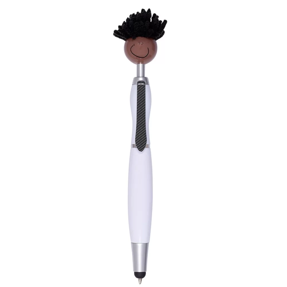 Multi-Cultural MopToppers® Screen Cleaner w/Stylus Pen (Brown Skin Color)