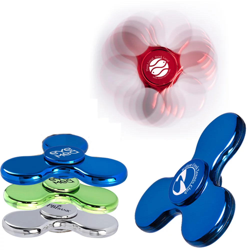 Jouet Fidget PromoSpinner® Métallique Brillant