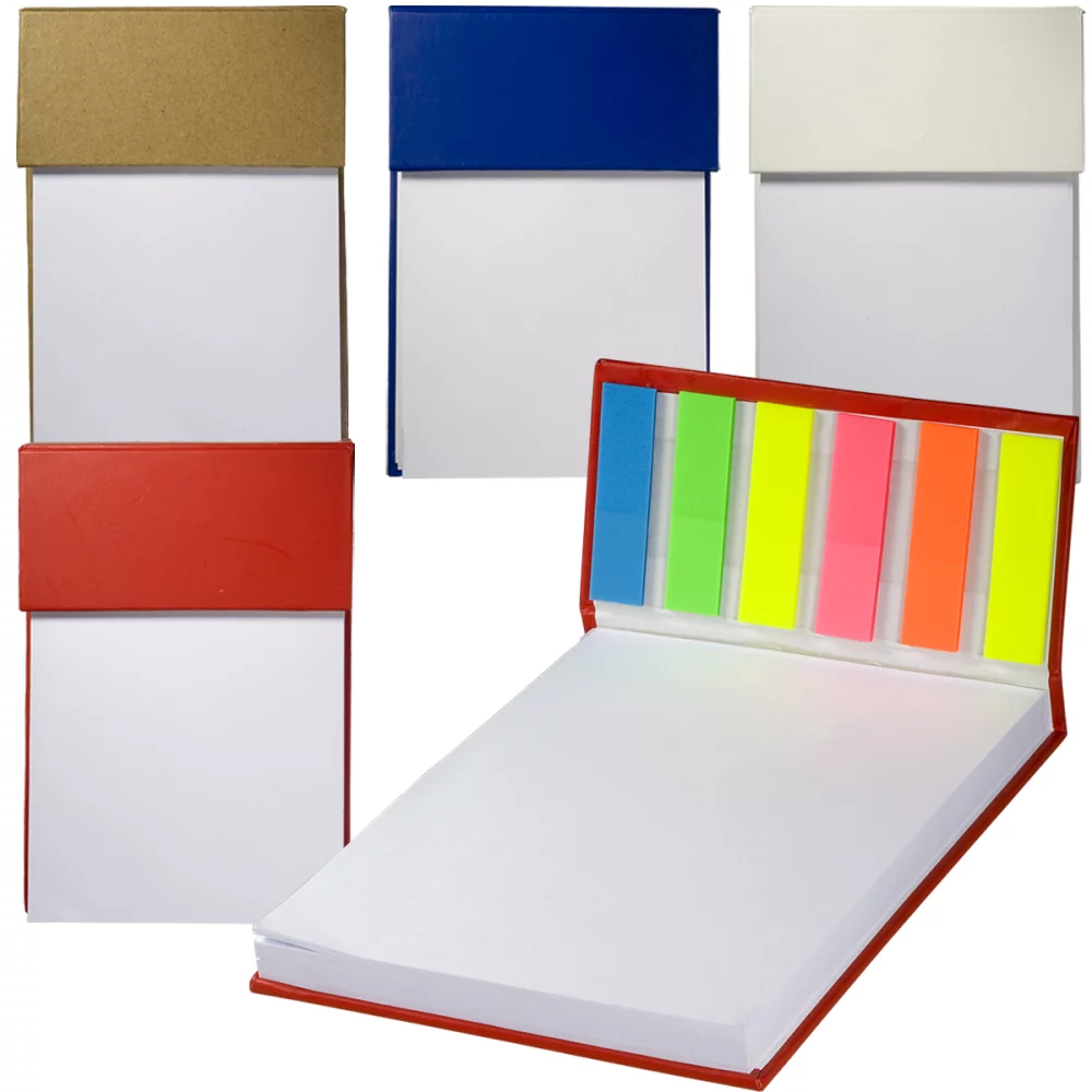 Hard Cover Sticky Flag Jotter Pad