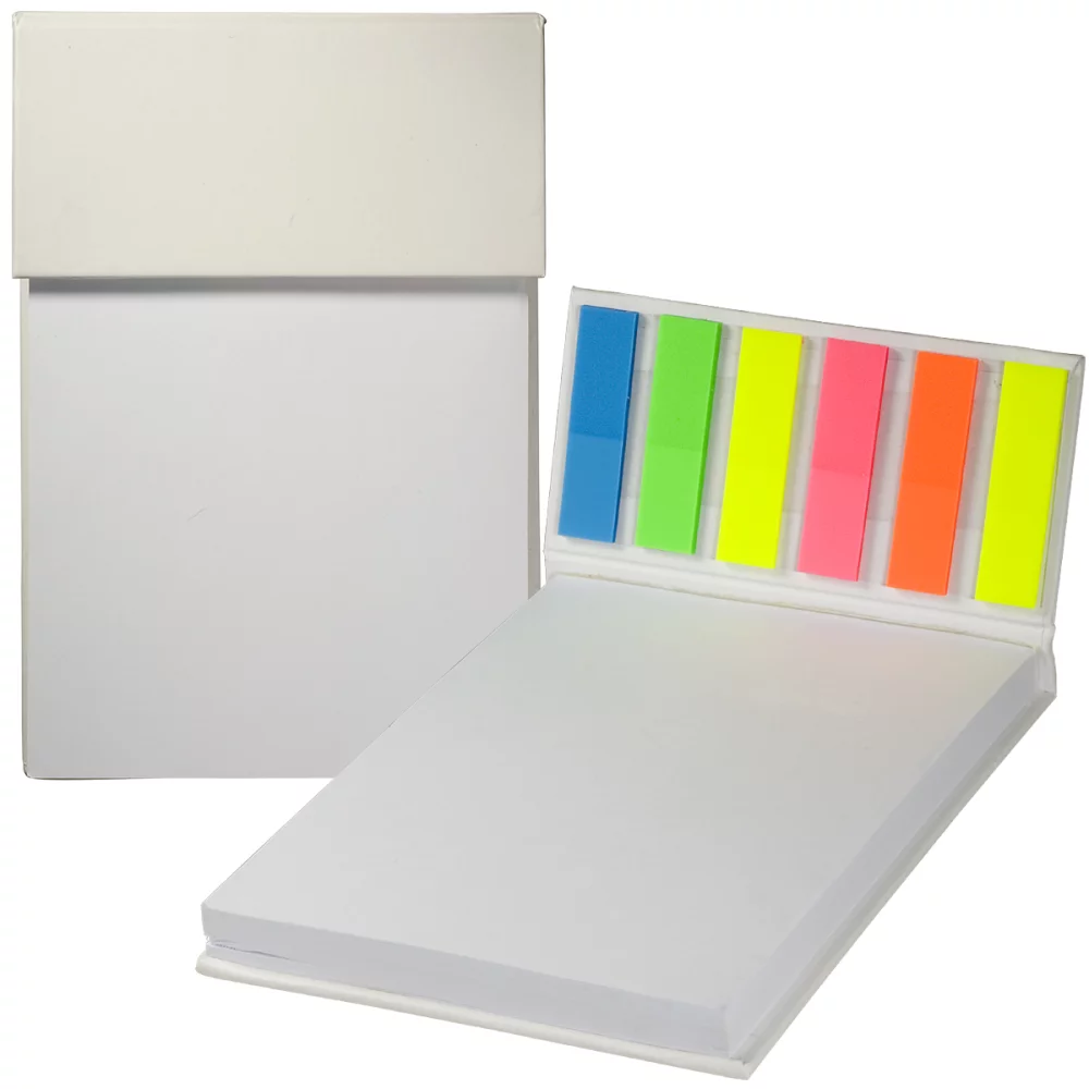 Hard Cover Sticky Flag Jotter Pad