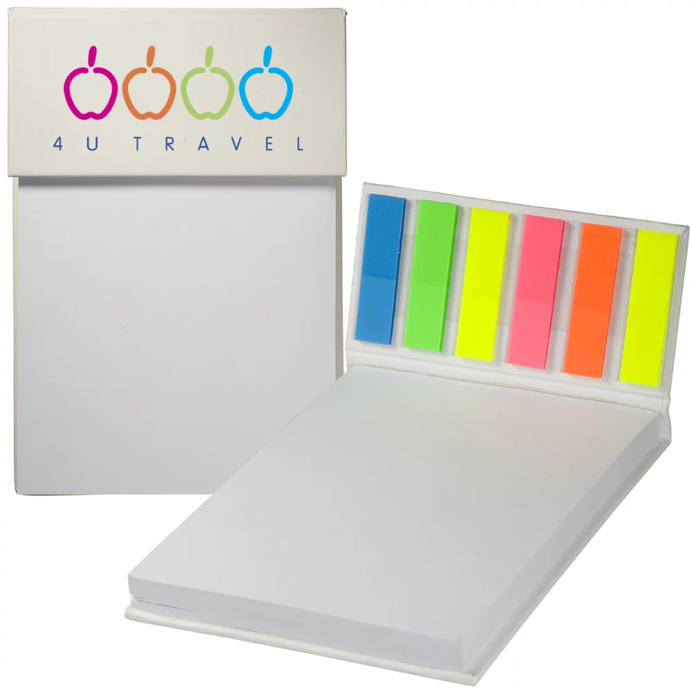 Hard Cover Sticky Flag Jotter Pad