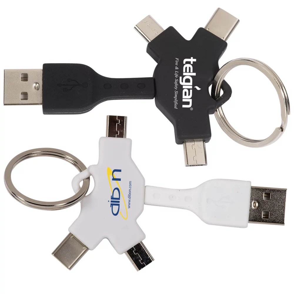 Câble USB multifonction avec porte-clés
