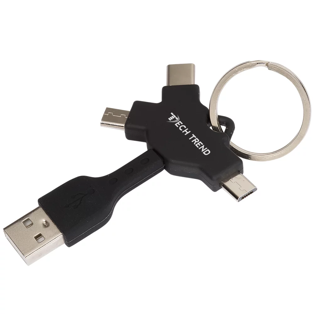 Câble USB multifonction avec porte-clés
