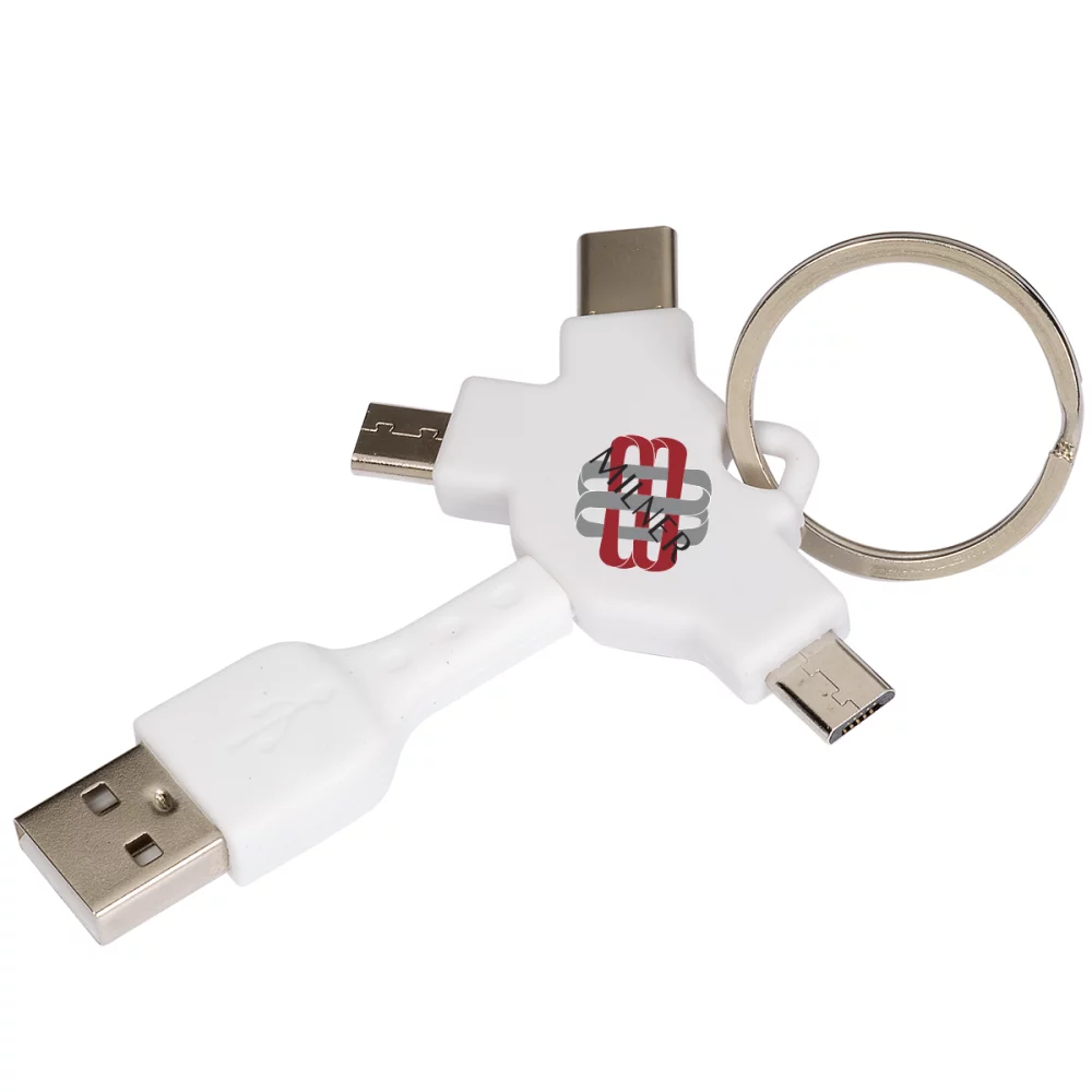 Câble USB multifonction avec porte-clés