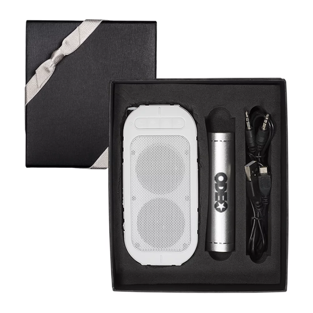 Pool-Side Wireless Speaker & Power Bank Gift Set