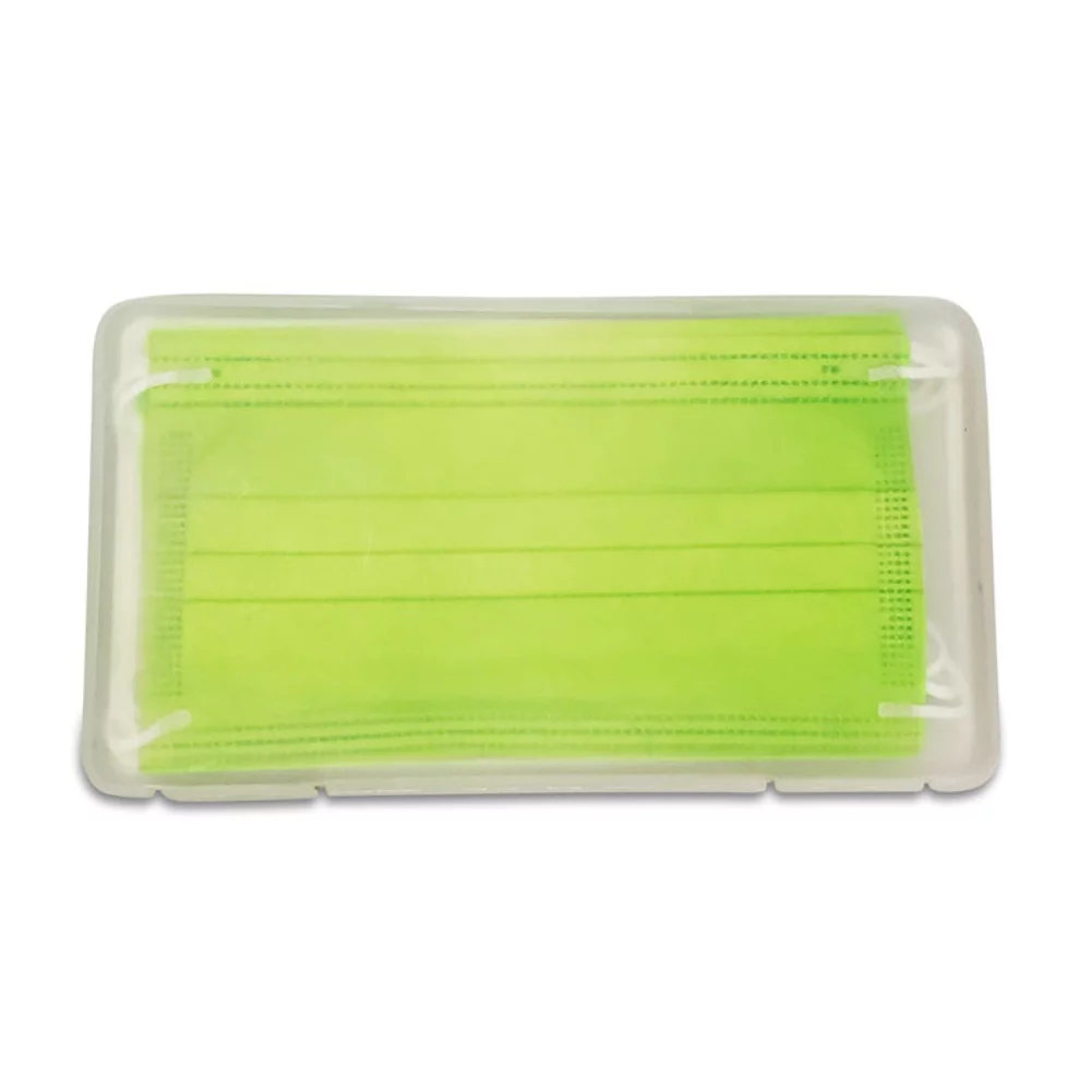 Ensemble de 5 masques colorés dans un étui transparent givré.