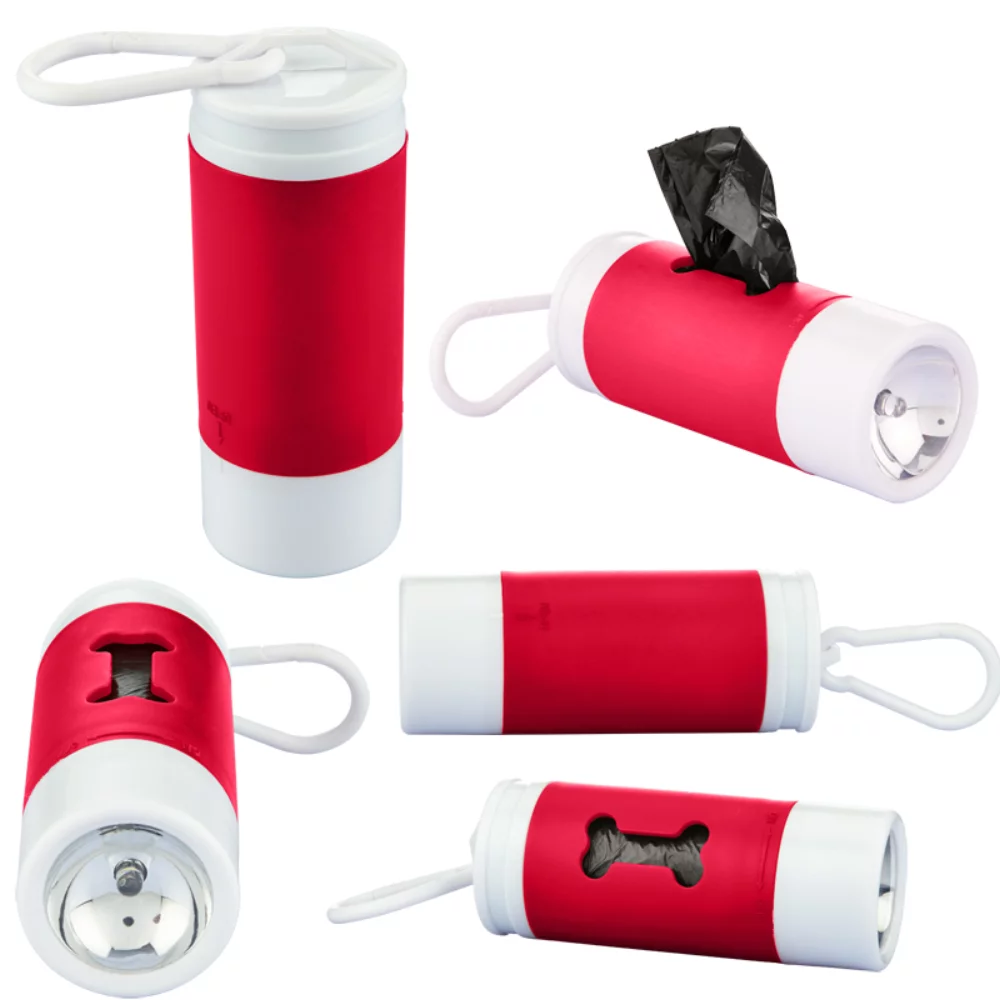 Pet Waste Bag Dispenser w/Flashlight