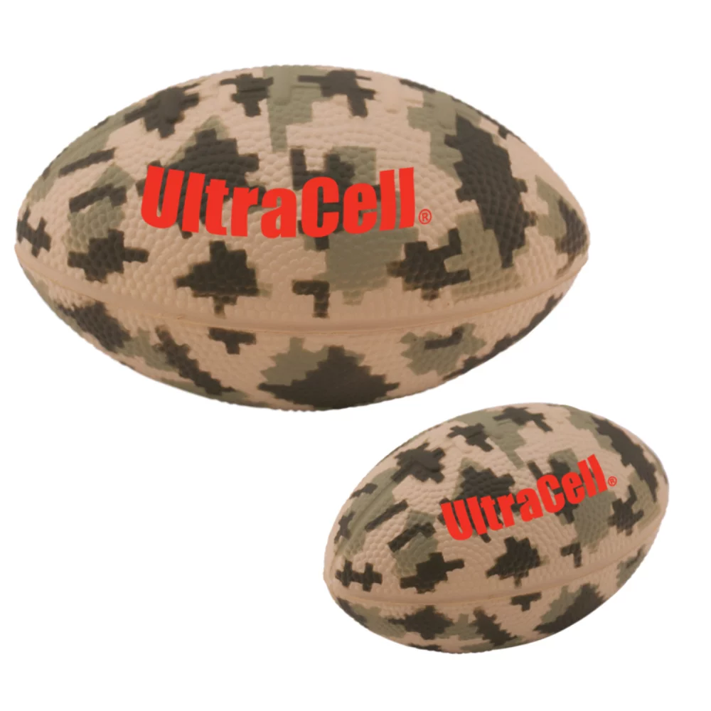 5" Digital Camo Football Stress Reliever