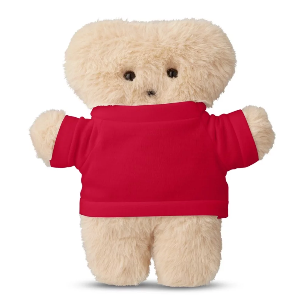 Peluche d'ours de la collection Plat de 8" avec un t-shirt.