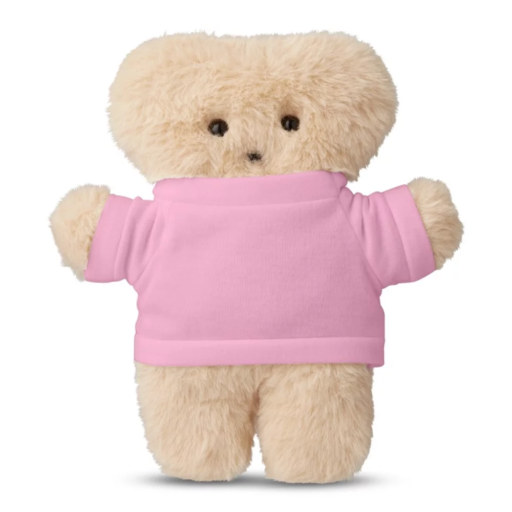 Peluche d'ours de la collection Plat de 8" avec un t-shirt.