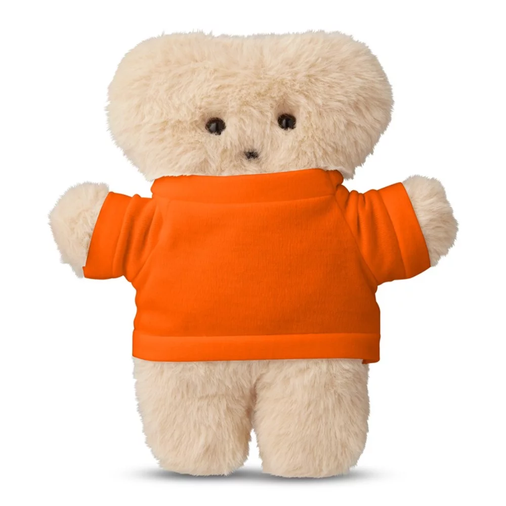 Peluche d'ours de la collection Plat de 8" avec un t-shirt.